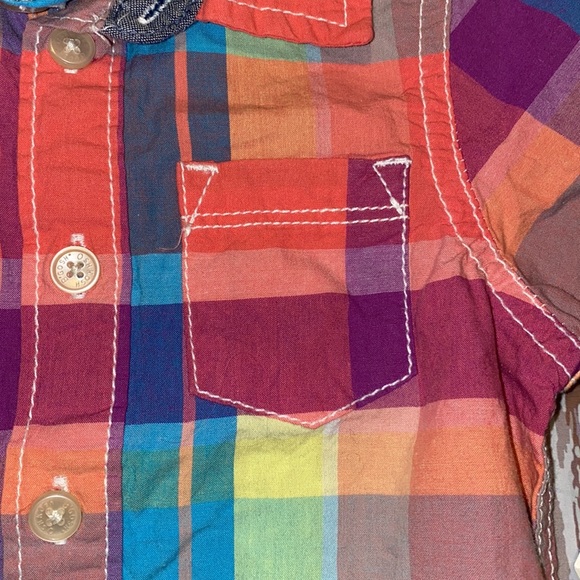 Oshkosh 9 months Plaid Bodysuit NWT - Picture 2 of 7